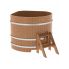 Купель для бани и сауны Bentwood угловая из дуба (1,31Х1,31 H=1,0)