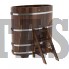 Купель для бани и сауны Bentwood овальная из лиственницы (0,69Х1,31 H=1,40)