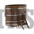 Купель для бани и сауны Bentwood овальная из сращенных ламелей лиственницы (1,08Х1,75 H=1,4)