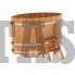 Купель для бани и сауны Bentwood овальная из сращенных ламелей лиственницы (1,08Х1,75 H=1,1)