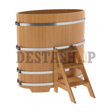 Купель для бани и сауны Bentwood овальная из лиственницы (0,80Х1,42 H=1,40)