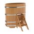 Купель для бани и сауны Bentwood овальная из лиственницы (0,80Х1,42 H=1,40)