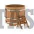 Купель для бани и сауны Bentwood круглая из лиственницы (D=1,17 H=1,0)