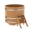 Купель для бани и сауны Bentwood круглая из лиственницы (D=1,17 H=1,0)