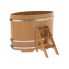 Купель для бани и сауны Bentwood овальная из лиственницы (1,02Х1,68 H=1,20)