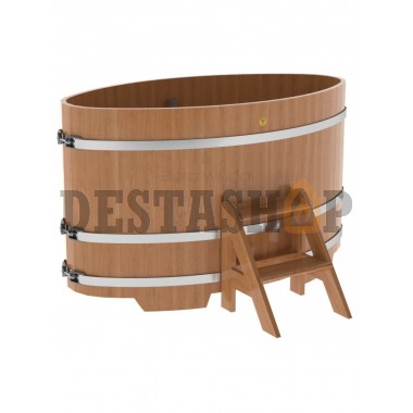 Купель для бани и сауны Bentwood овальная из дуба (0,95Х1,60 H=1,0)