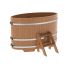 Купель для бани и сауны Bentwood овальная из дуба (0,95Х1,60 H=1,0)