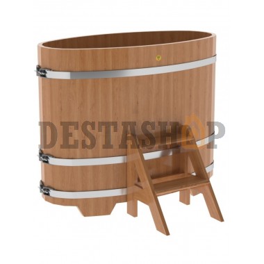 Купель для бани и сауны Bentwood овальная из дуба (0,69Х1,31 H=1,10)