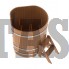 Купель для бани и сауны Bentwood угловая из дуба (1,10Х1,10 H=1,10)