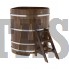 Купель для бани и сауны Bentwood угловая из сращенных ламелей лиственницы (1,31Х1,31 H=1,4)