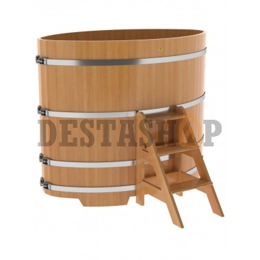 Купель для бани и сауны Bentwood овальная из лиственницы (1,02Х1,68 H=1,40)