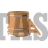 Купель для бани и сауны Bentwood угловая из лиственницы (1,10Х1,10 H=1,20)