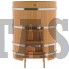 Купель для бани и сауны Bentwood угловая из лиственницы (1,10Х1,10 H=1,40)