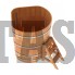 Купель для бани и сауны Bentwood угловая из сращенных ламелей лиственницы (1,31Х1,31 H=1,4) Характеристики