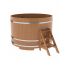 Купель для бани и сауны Bentwood круглая из дуба (D=1,80 H=1,20)