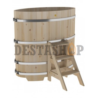 Купель для бани и сауны Bentwood овальная из кедра (0,80Х1,42 H=1,40)