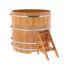 Купель для бани и сауны Bentwood круглая из сращенных ламелей лиственницы (D=1,50 H=1,4)