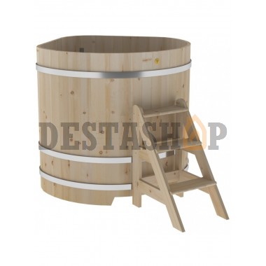 Купель для бани и сауны Bentwood угловая из кедра (1,31Х1,31 H=1,20)