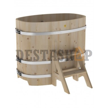 Купель для бани и сауны Bentwood овальная из кедра (0,76Х1,16 H=1,0)