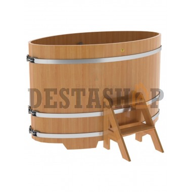 Купель для бани и сауны Bentwood овальная из лиственницы (0,95Х1,60 H=1,10)