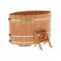 Купель для бани и сауны Bentwood овальная из сращенных ламелей лиственницы (1,15Х1,83 H=1,1)