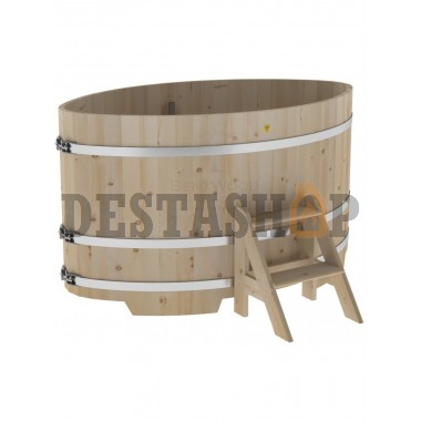 Купель для бани и сауны Bentwood овальная из кедра (1,08Х1,75 H=1,0)