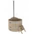 Купель для бани и сауны Bentwood с подогревом (D=1,5 H=1,0) c внутренней печкой, стандарт