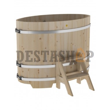 Купель для бани и сауны Bentwood овальная из кедра (0,80Х1,42 H=1,10)