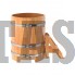 Купель для бани и сауны Bentwood овальная из сращенных ламелей лиственницы (0,80Х1,42 H=1,0) Доставка по РФ