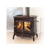 Печь-камин Hergom Bennington, окрашена в черный цвет Печь-камин Hergom Bennington, окрашена в черный цвет