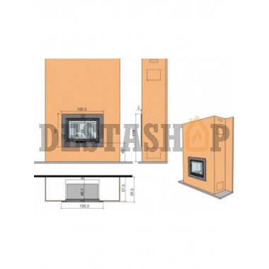 Каминная облицовка Chazelles Quiberon