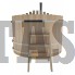 Купель для бани и сауны Bentwood с подогревом (D=1,8 H=1,2) c внутренней печкой, премиум