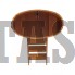 Купель для бани и сауны Bentwood овальная из сращенных ламелей лиственницы (0,59Х1,06 H=1,2)
