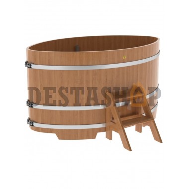 Купель для бани и сауны Bentwood овальная из дуба (1,15Х1,83 H=1,0)