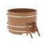 Купель для бани и сауны Bentwood круглая из дуба (D=1,50 H=1,0)