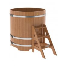 Купель для бани и сауны Bentwood круглая из дуба (D=1,17 H=1,20) Купель для бани и сауны Bentwood круглая из дуба (D=1,17 H=1,20)