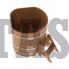 Купель для бани и сауны Bentwood угловая из дуба (1,10Х1,10 H=1,0)