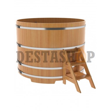 Купель для бани и сауны Bentwood круглая из лиственницы (D=1,80 H=1,40)