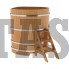 Купель для бани и сауны Bentwood угловая из лиственницы (1,31Х1,31 H=1,40)