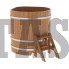 Купель для бани и сауны Bentwood угловая из дуба (1,10Х1,10 H=1,10)