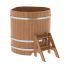 Купель для бани и сауны Bentwood угловая из дуба (1,10Х1,10 H=1,10)