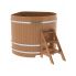Купель для бани и сауны Bentwood угловая из дуба (1,53Х1,53 H=1,20)