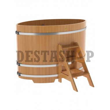 Купель для бани и сауны Bentwood овальная из лиственницы (1,08Х1,75 H=1,20)