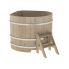 Купель для бани и сауны Bentwood угловая из кедра (1,31Х1,31 H=1,0)