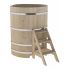 Купель для бани и сауны Bentwood угловая из кедра (1,10Х1,10 H=1,40)