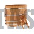 Купель для бани и сауны Bentwood овальная из сращенных ламелей лиственницы (1,15Х1,83 H=1,4)