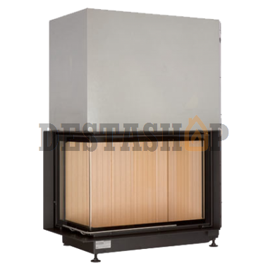 Каминная топка Brunner Eck-Kamin 57/82/48 L, с подъемом (угловое стекло)