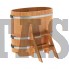 Купель для бани и сауны Bentwood овальная из сращенных ламелей лиственницы (0,59Х1,06 H=1,0) Скидка
