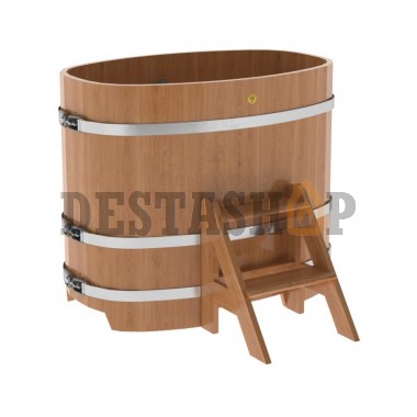 Купель для бани и сауны Bentwood овальная из дуба (0,76Х1,16 H=1,0)