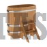 Купель для бани и сауны Bentwood овальная из лиственницы (0,59Х1,06 H=1,0) Доставка по РФ